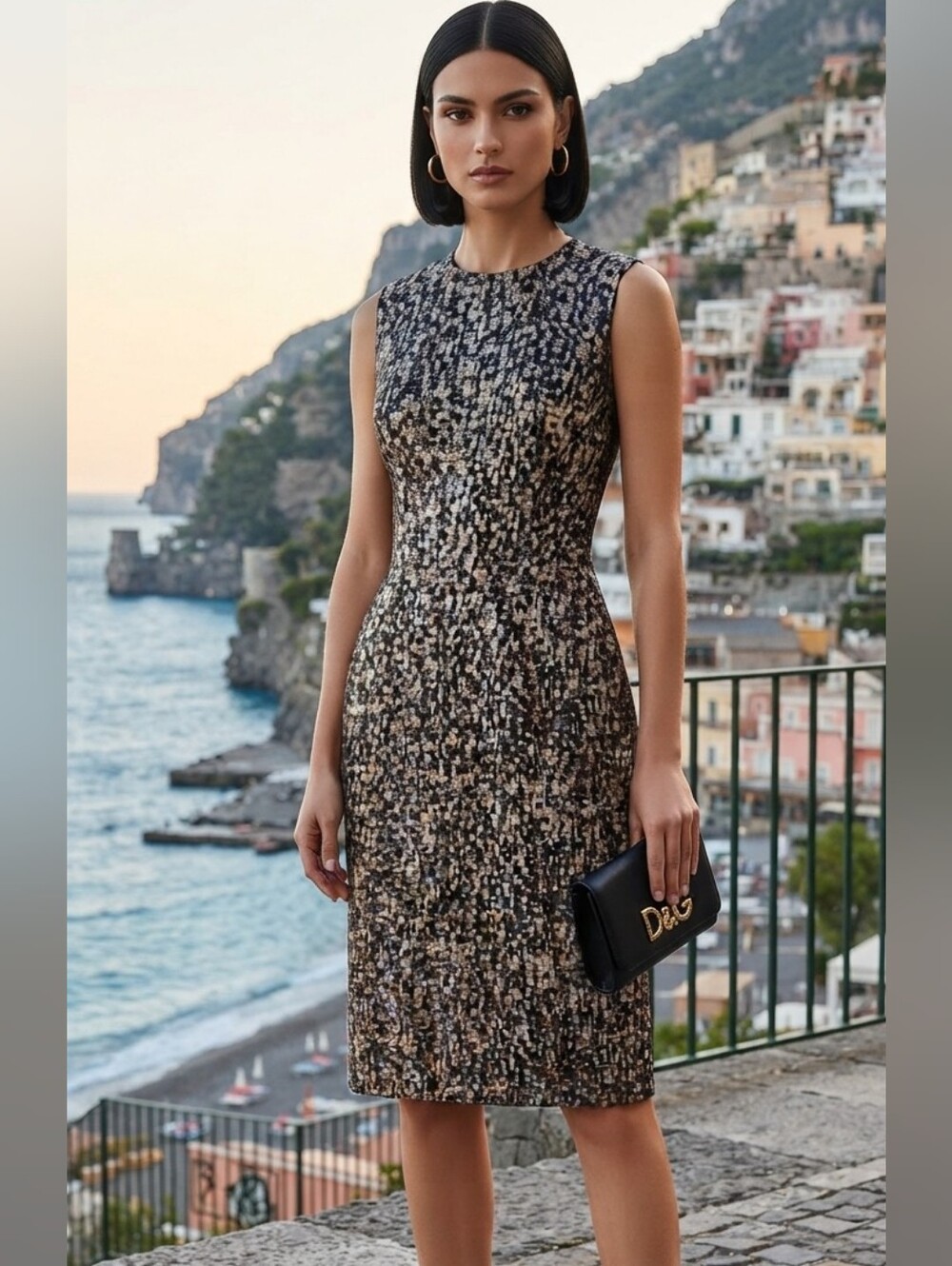 Dolce & Gabbana D&G Printed Mini Dress 40/S